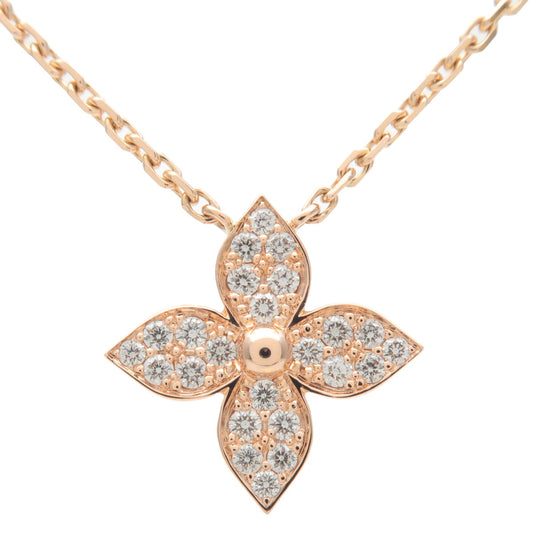 Louis Vuitton Pandantif Star Blossom Double Necklace Pink Gold