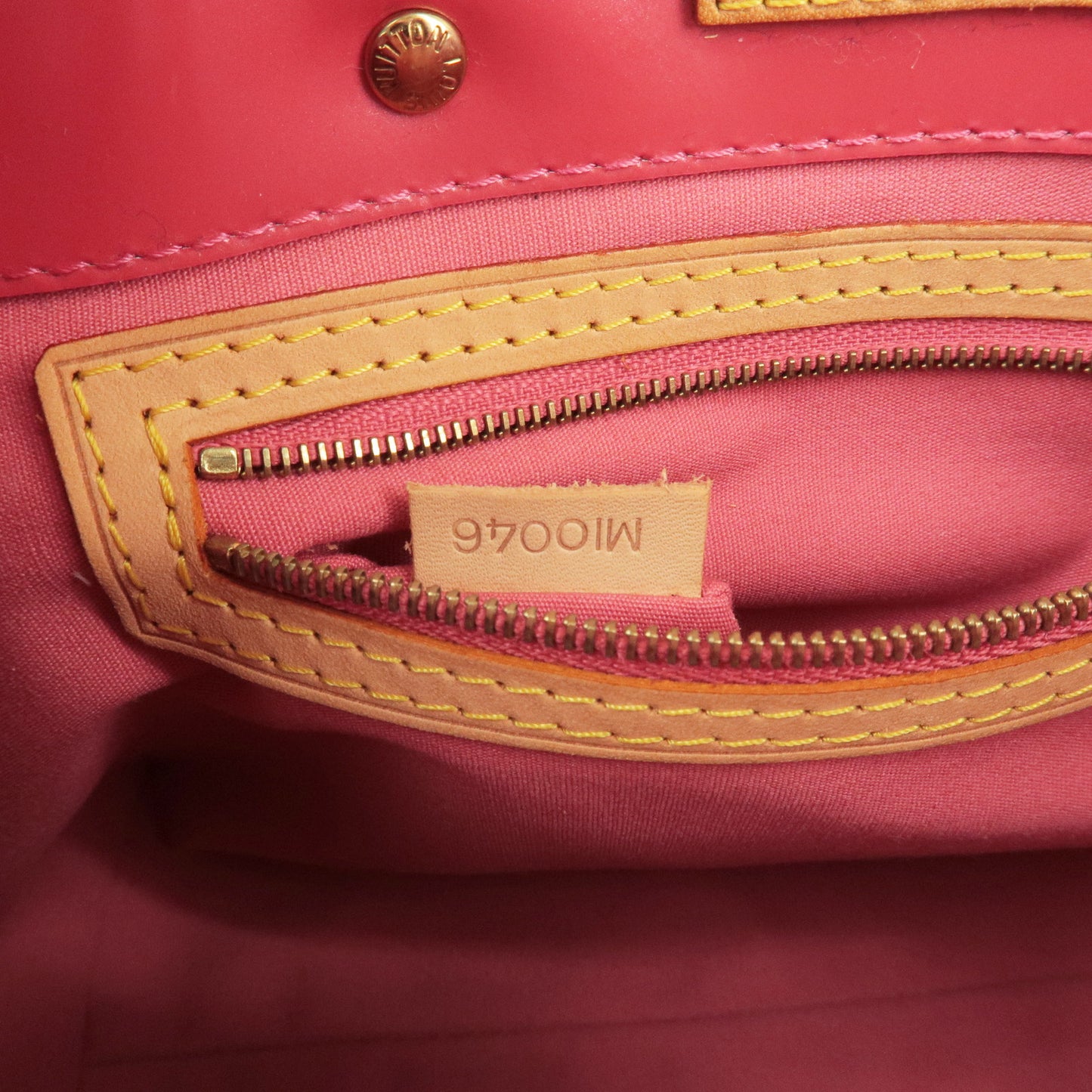 Louis Vuitton Monogram Vernis Lead PM Hand Bag Framboise M9132F