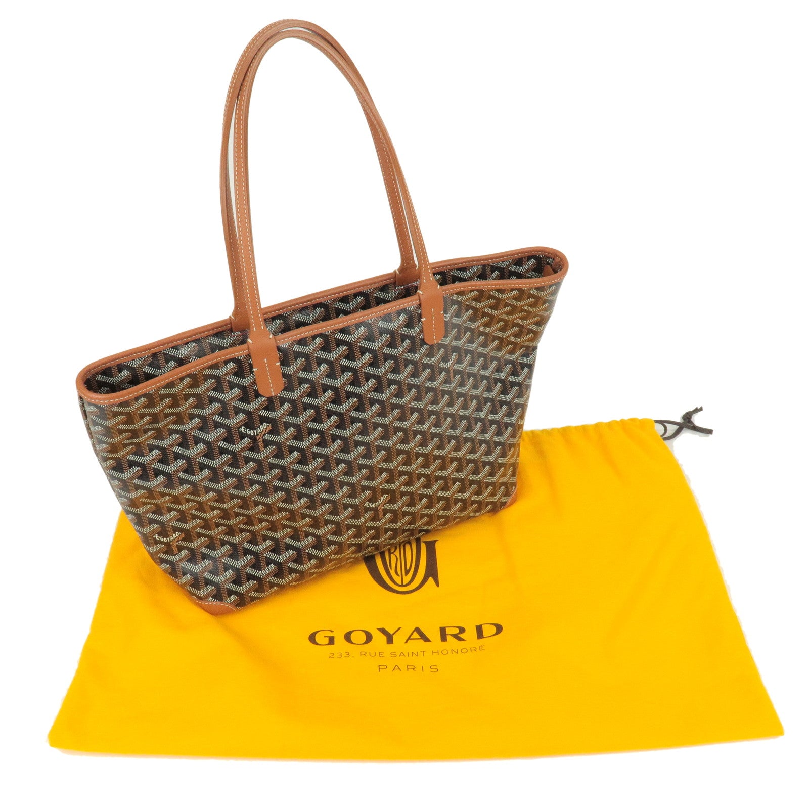 GOYARD-Herringbone-PVC-Leather-Altova-PM-Tote-Bag-Black-Brown –  dct-ep_vintage luxury Store