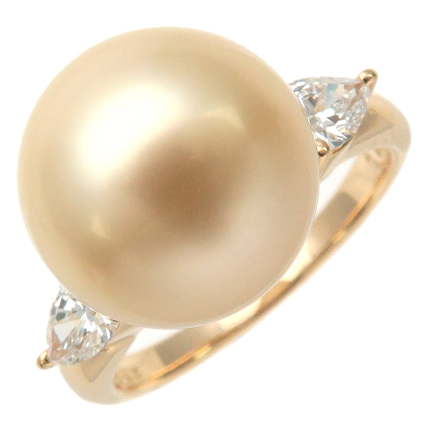 TASAKI-Golden-Pearl-Diamond-Ring-0.43ct-K18-750YG-US5-EU49
