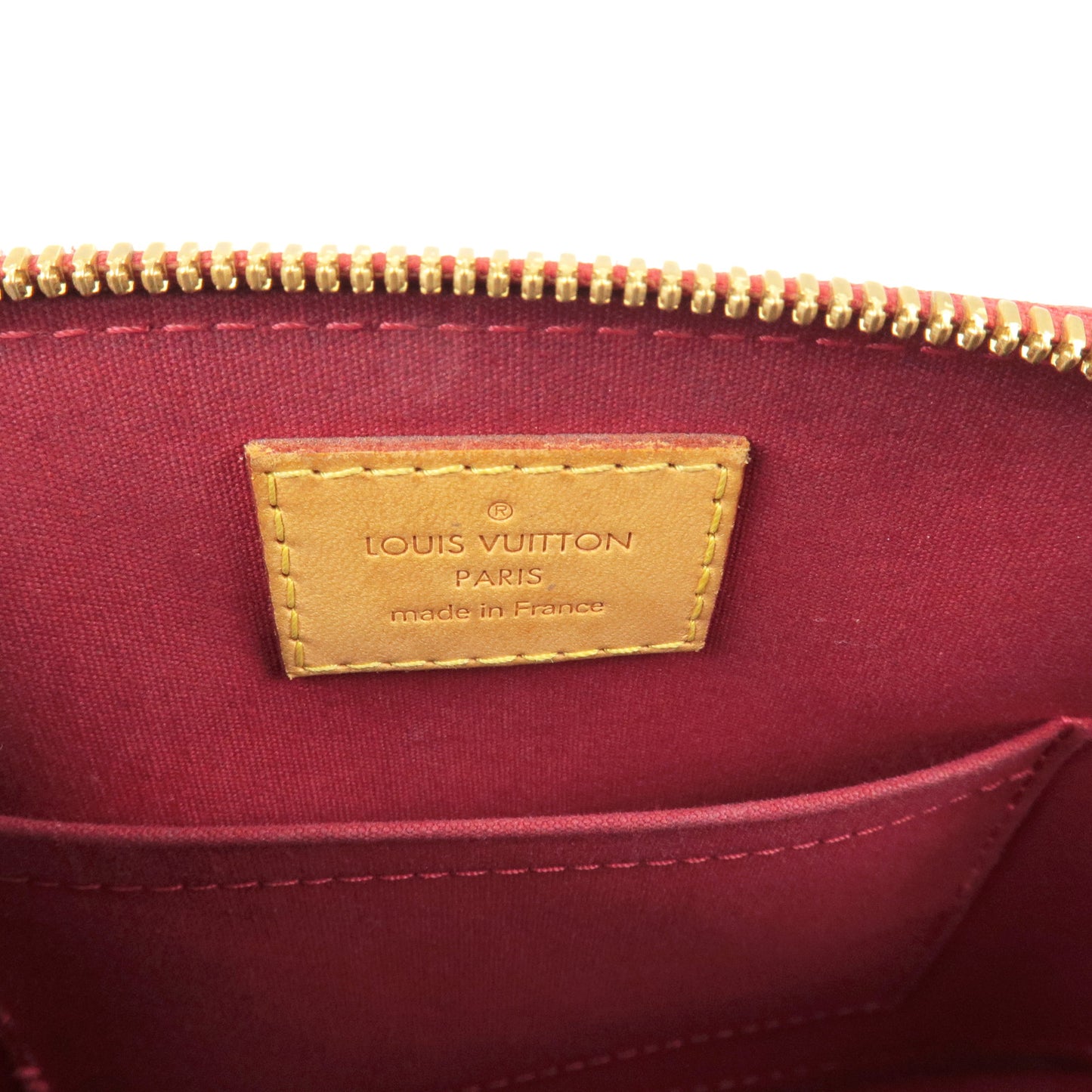 Louis Vuitton Monogram Vernis Alma BB 2Way Bag Red M91606
