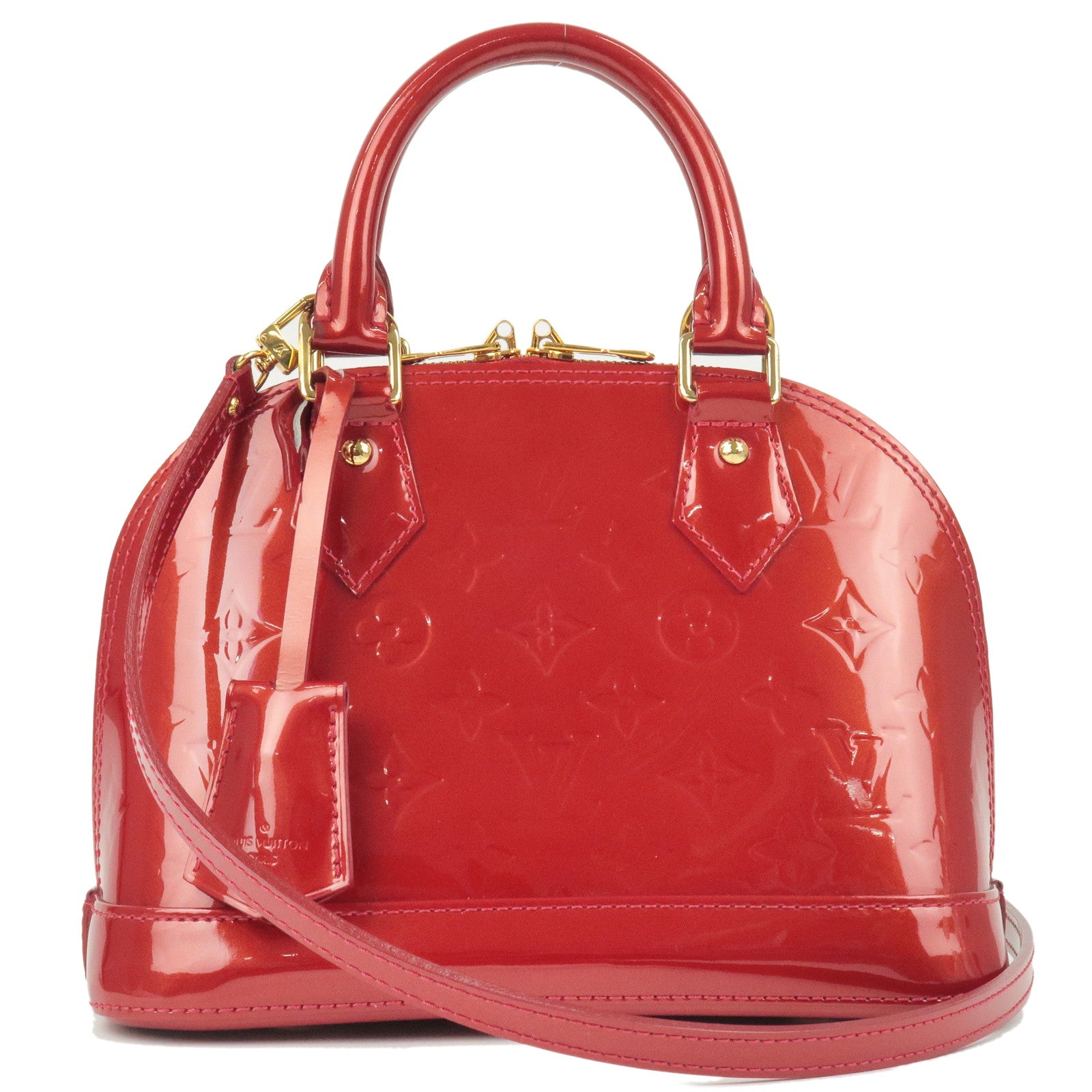 Louis-Vuitton-Monogram-Vernis-Alma-BB-2Way-Bag-Red-M91606
