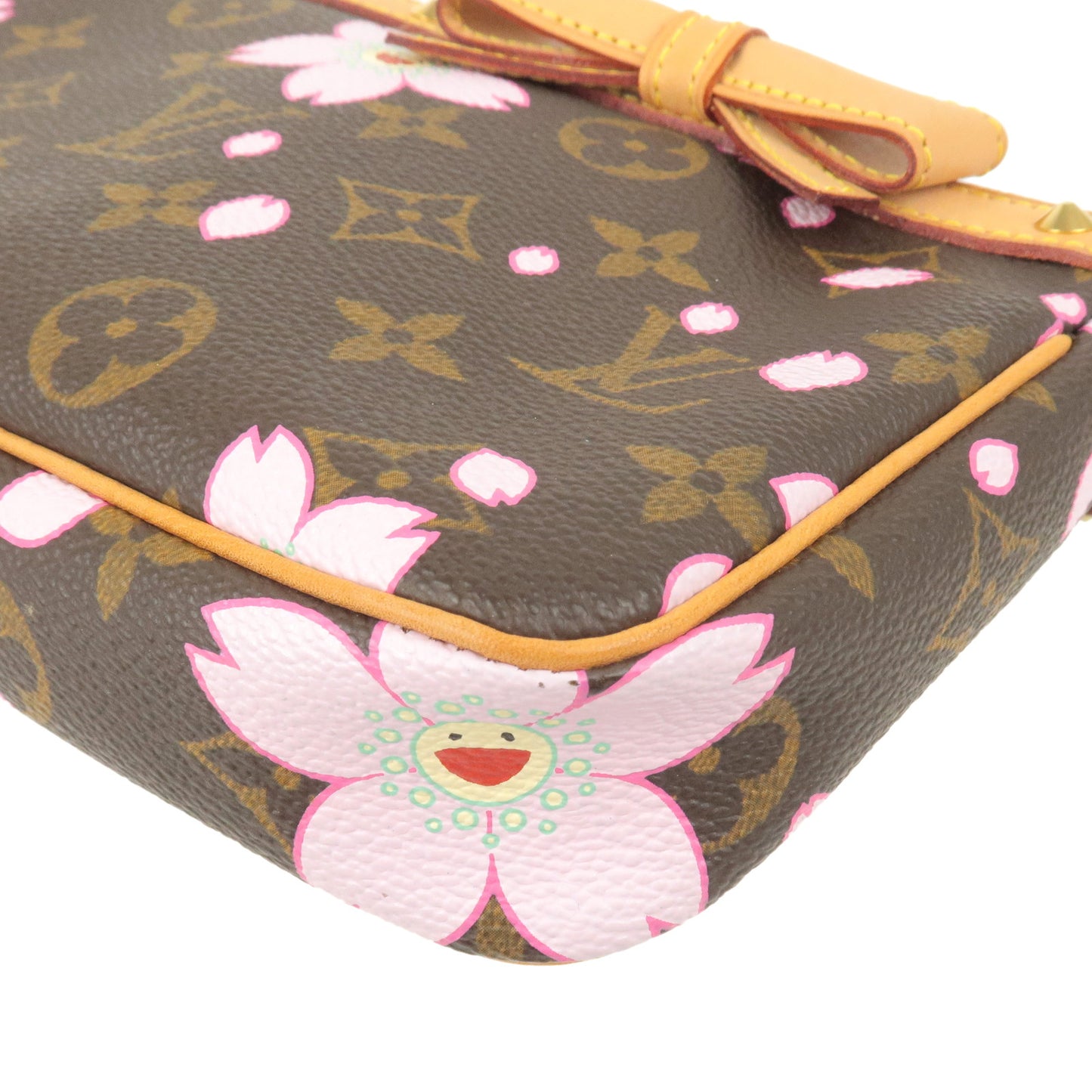 RARE☆☆AUTH Pre-owned LOUIS VUITTON Monogram Cherry Blossom Accessory M92006