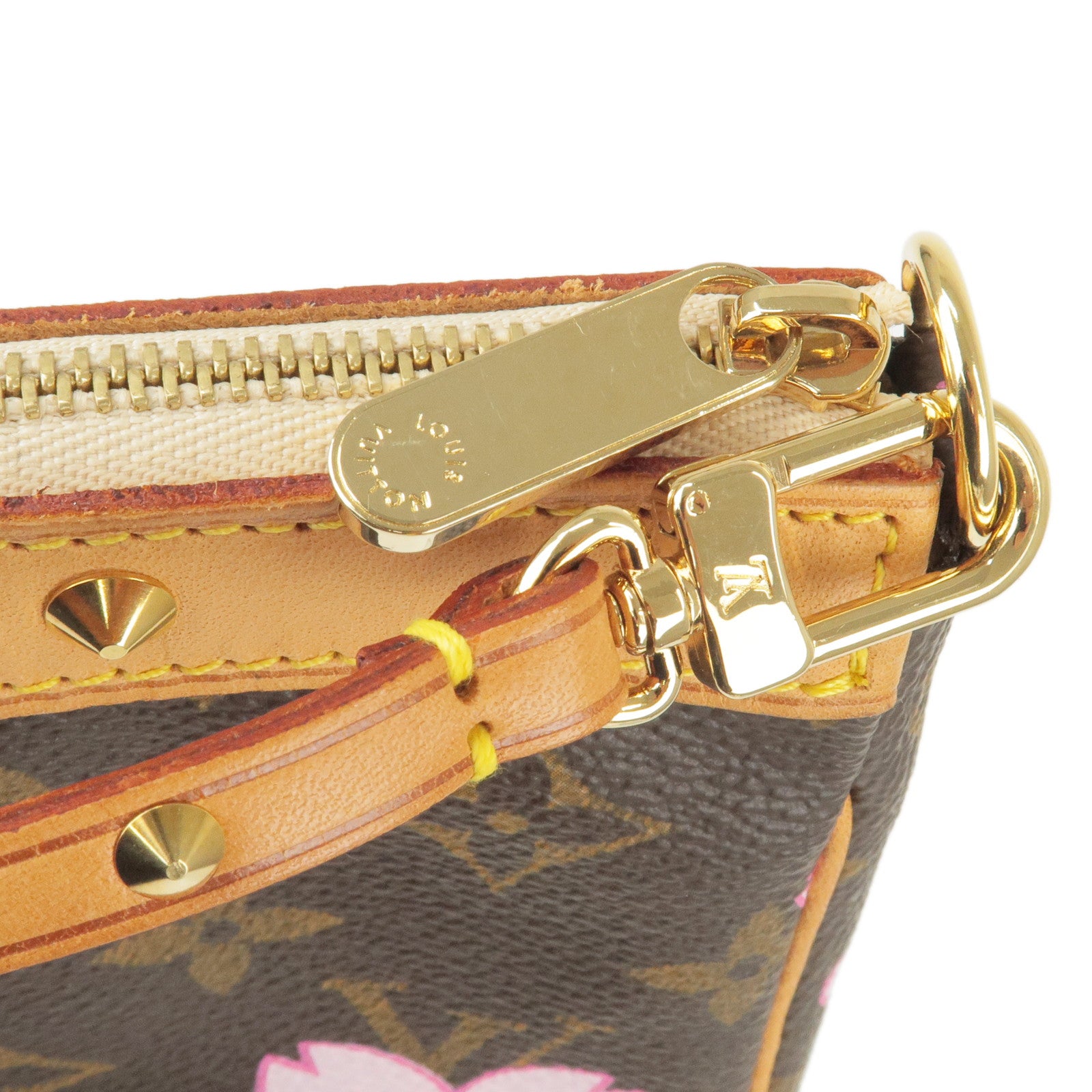 LOUIS VUITTON Monogram Cherry Blossom Pochette Accessoire Bag