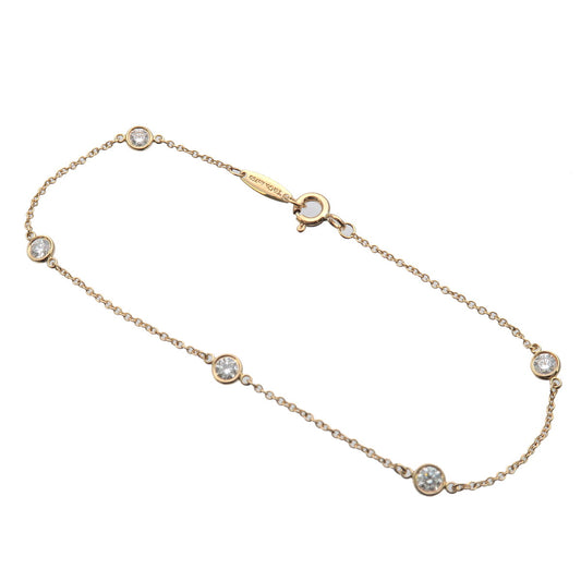 Tiffany&Co.-By-the-Yard-5P-Diamond-Bracelet-0.08ct-K18-750YG