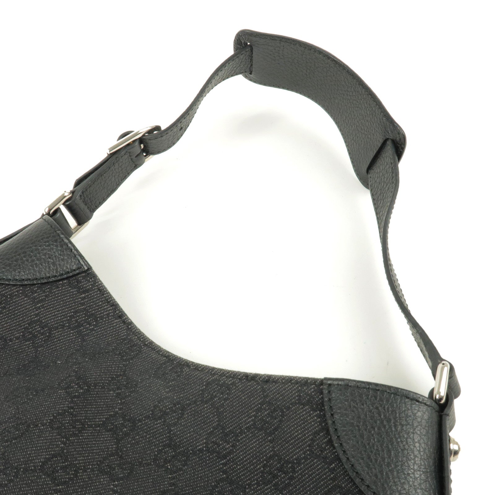 gucci black monogram shoulder bag