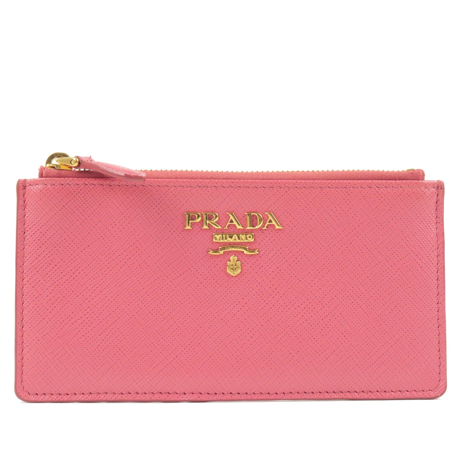 PRADA-Leather-Fragment-Card-Case-Coin-Case-NERO-Pink-1MC054 – dct