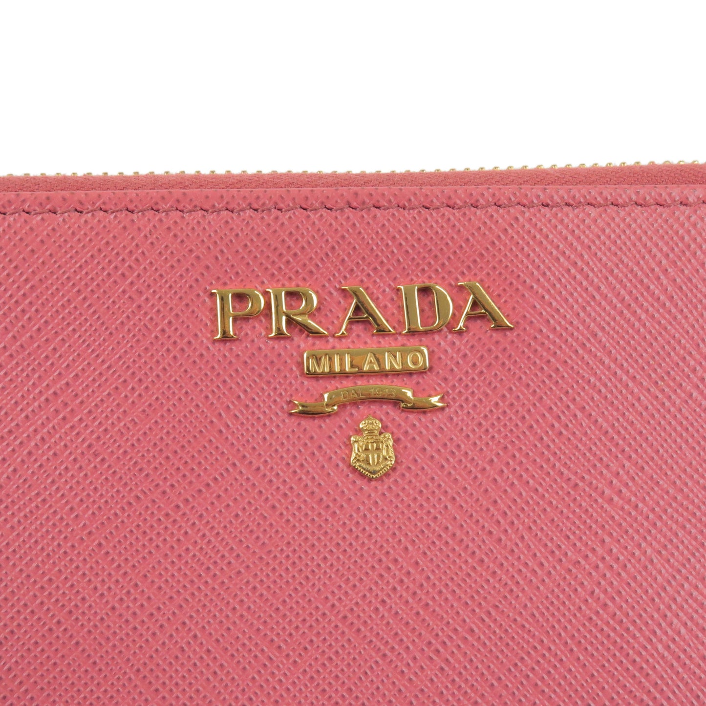 PRADA Leather Fragment Card Case Coin Case NERO Pink 1MC054