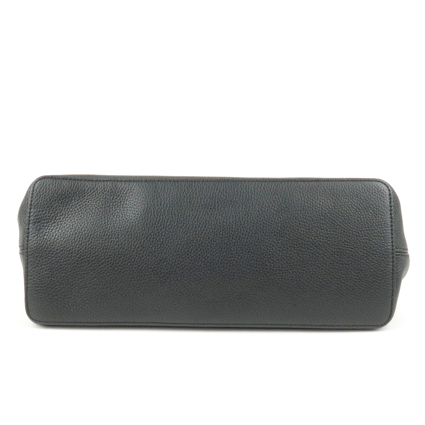 GUCCI SOHO Interlocking G Leather Shoudler Bag Black 536194