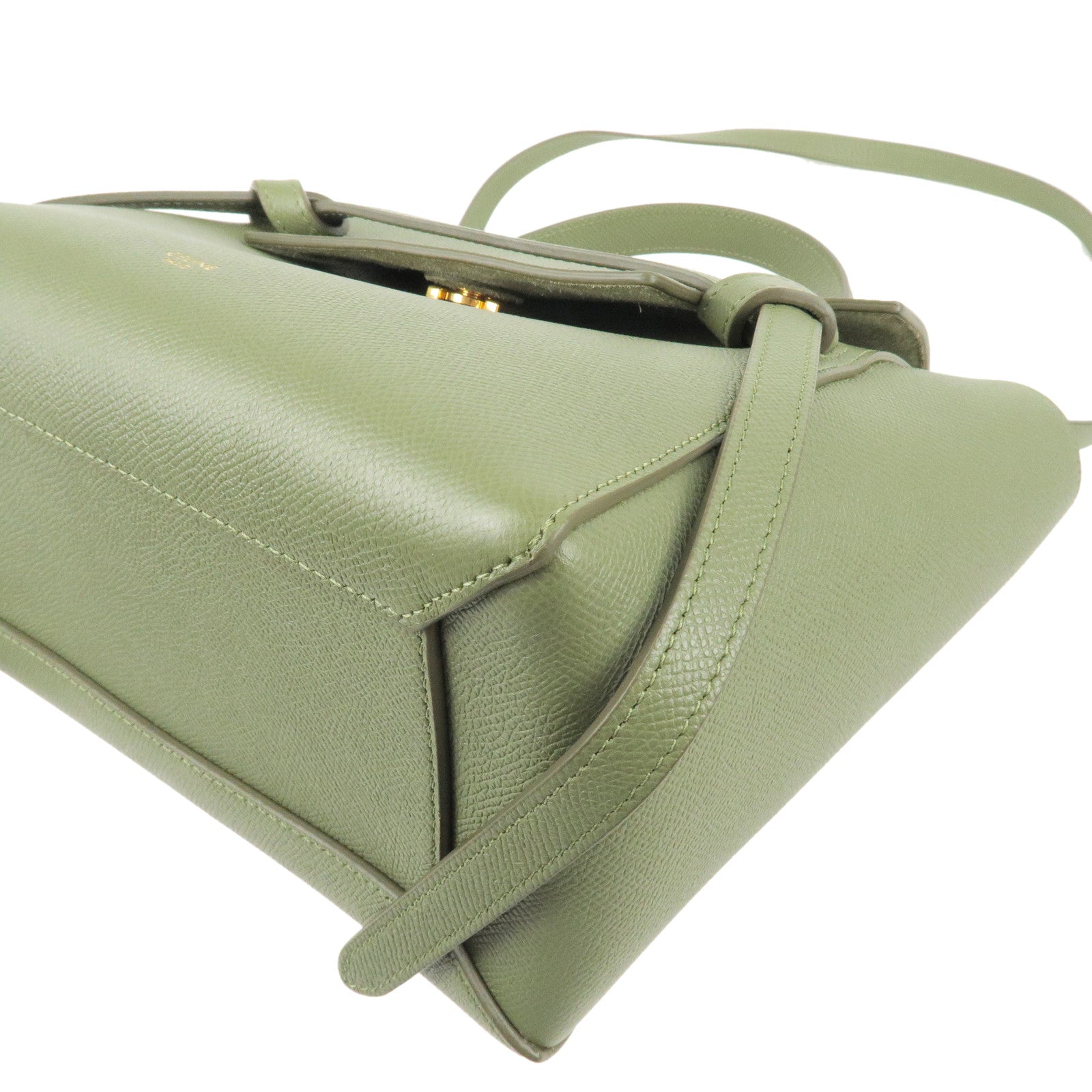 CELINE spring Bag Bag Green Shoulder Belt Micro