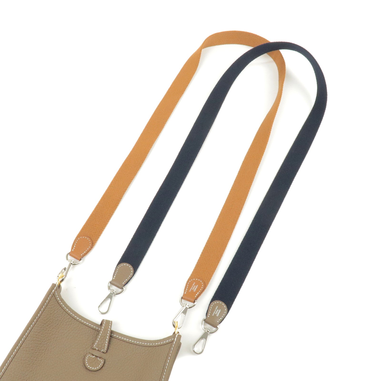 Replacement Dark Blue Bag Strap for Hermes Evelyne Bag