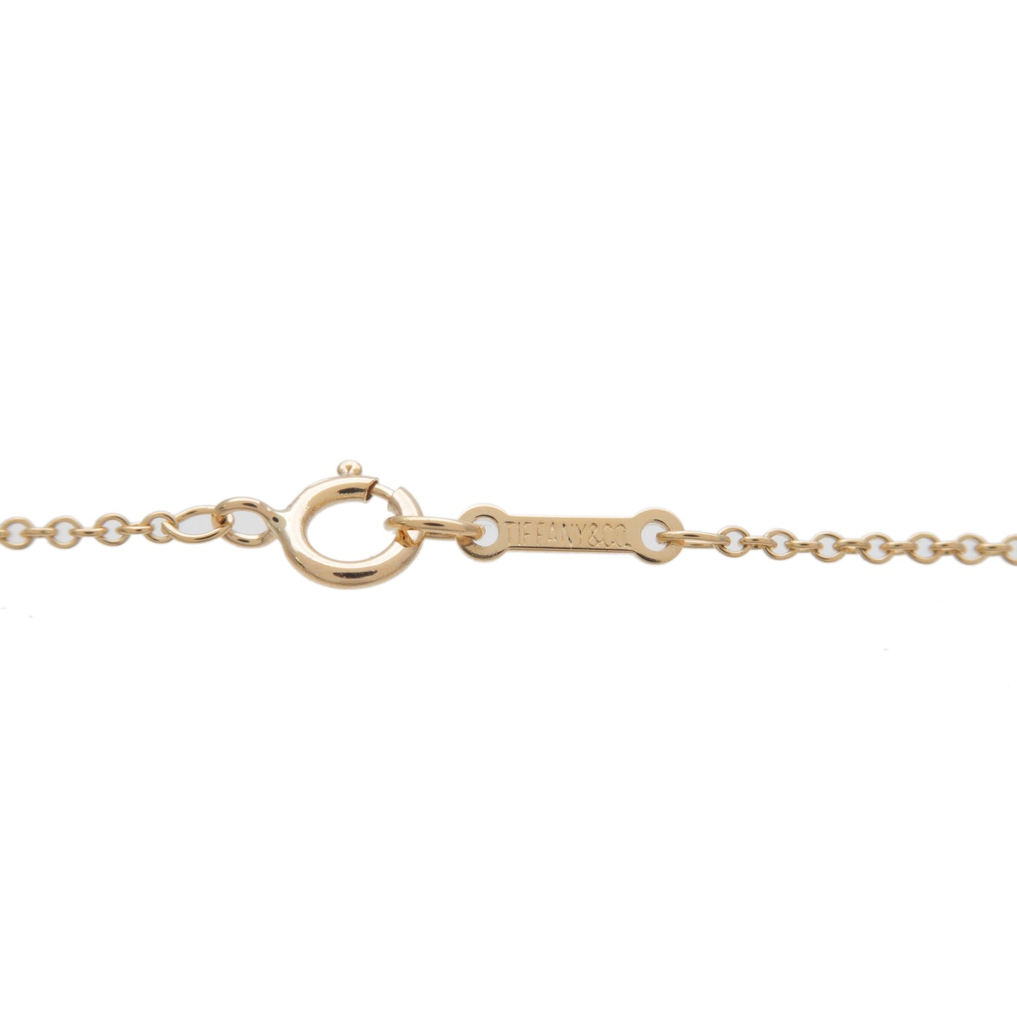 Tiffany&Co. Bean Necklace Medium K18YG 750YG Yellow Gold