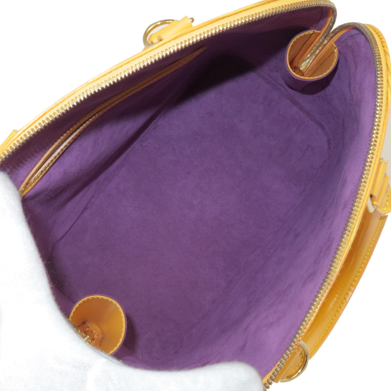 Louis Vuitton Tassil Yellow EPI Leather Alma PM Bag