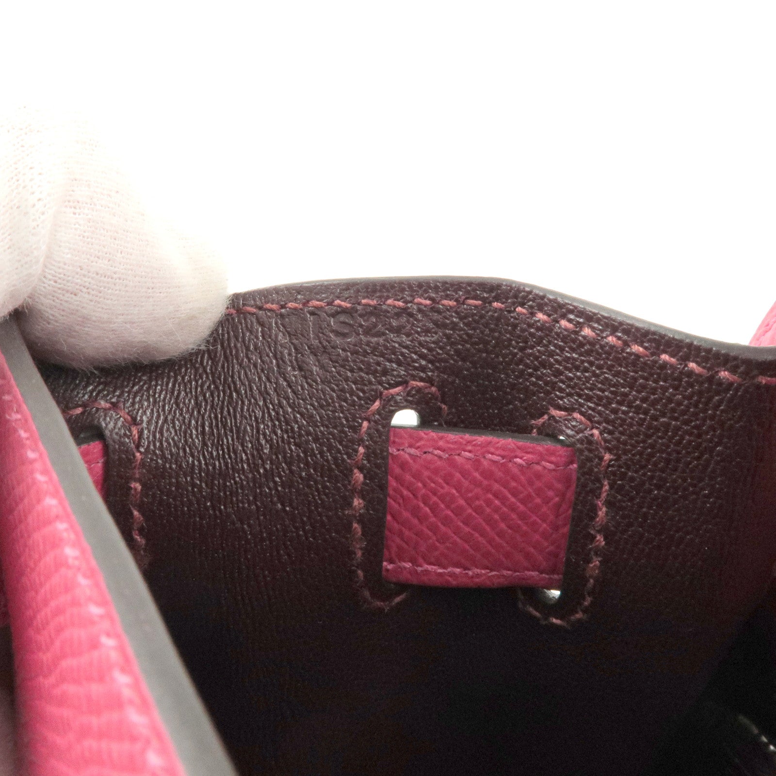 HERMES KELLY 28 SELLIER 2way Handbag 0X◯X Purse Rouge Vif Courchevel 21249