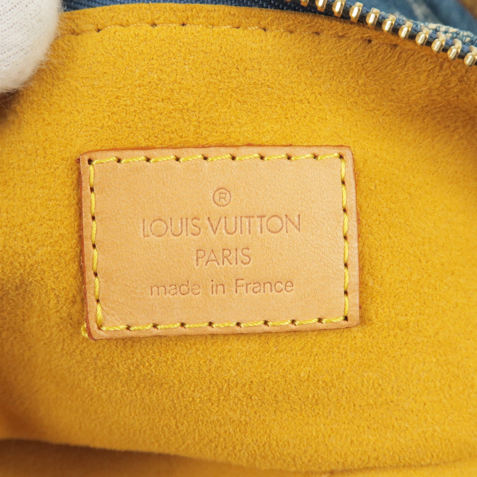Louis Vuitton Olive Green Denim Baggy PM - Search products 