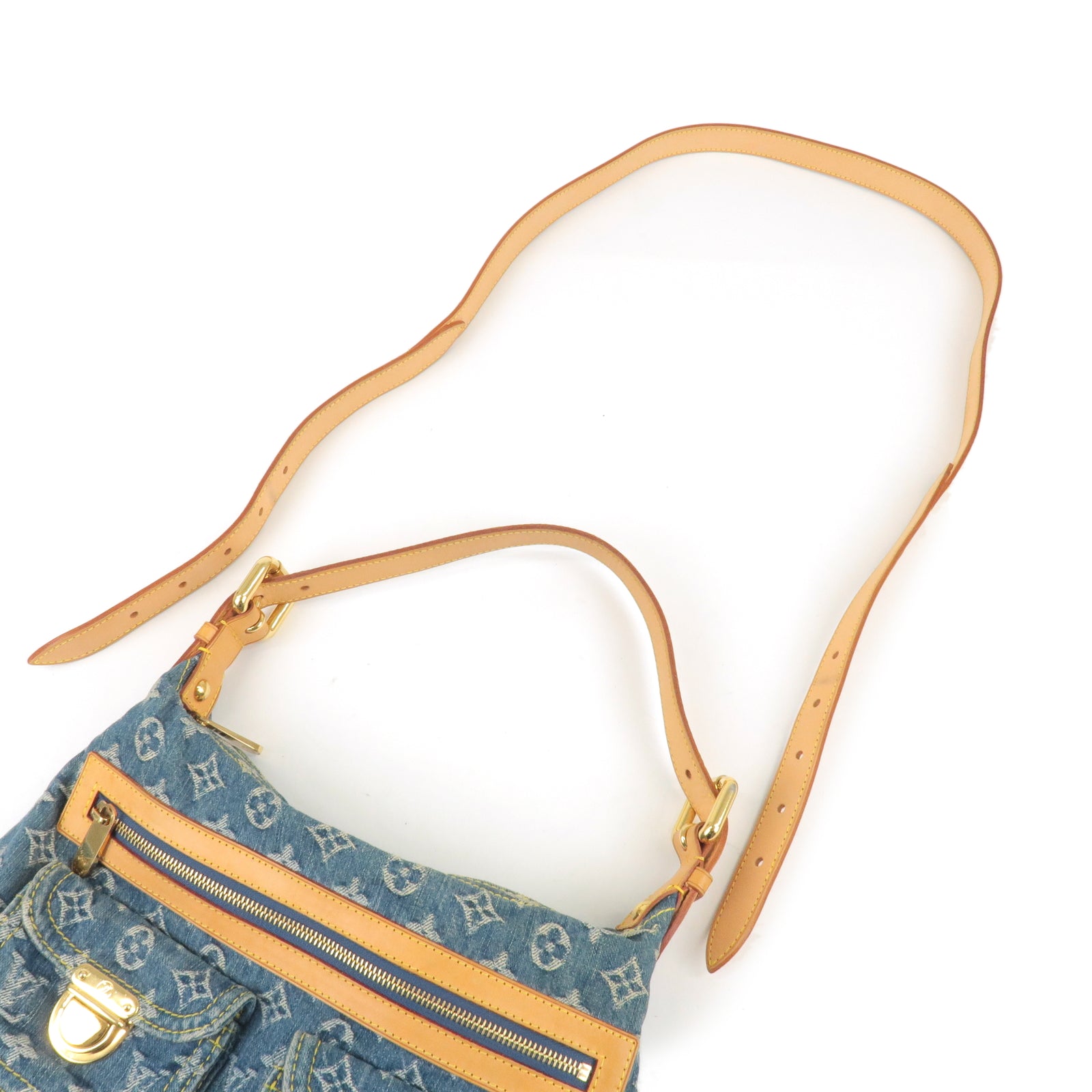 Louis Vuitton Monogram Denim Baggy PM Shoulder Bag (SHF-20300) – LuxeDH