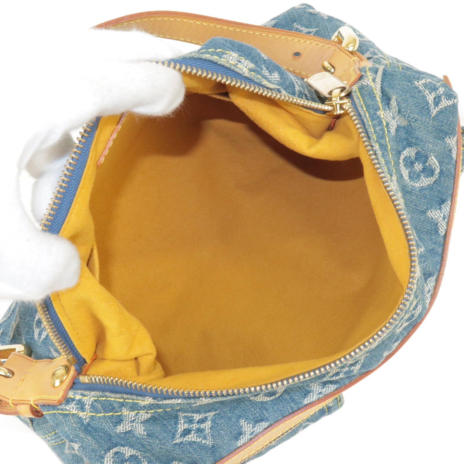 LOUIS VUITTON Monogram PM Baggy Denim Bag — Garment