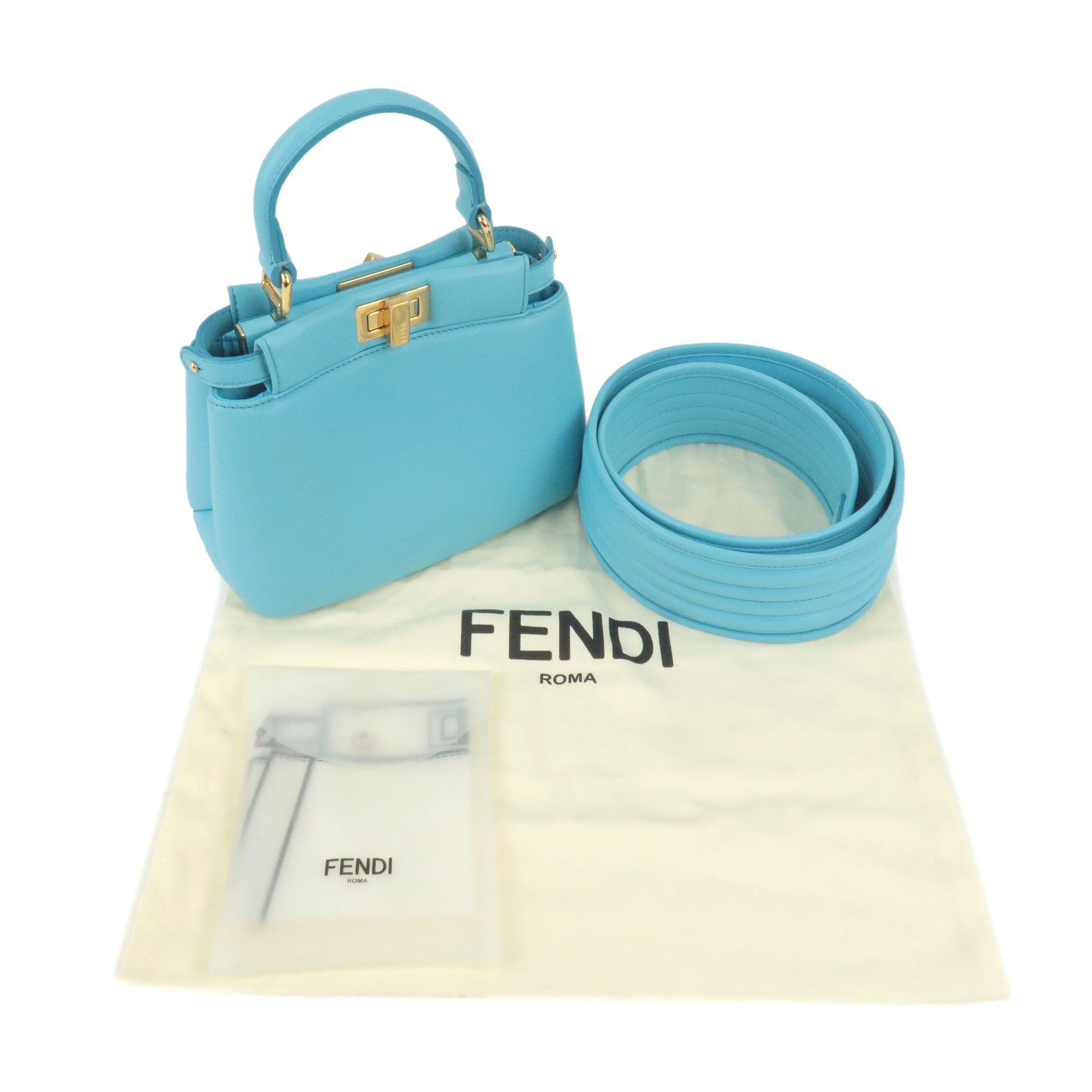 Fendi peekaboo mini bag blue  Fendi, Urban looks, Fendi peekaboo mini