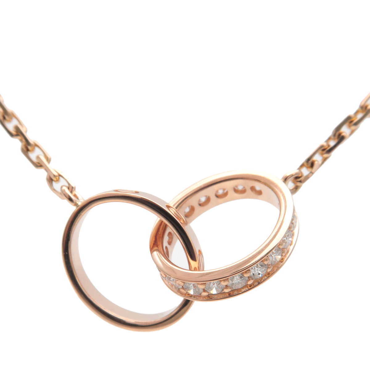 Cartier-Baby-Love-Diamond-Necklace-K18PG-750-Rose-Gold