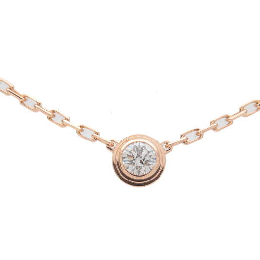 Cartier-Diamants-Légers-de-Necklace-SM-1P-Diamond-0.09ct-K18-750PG
