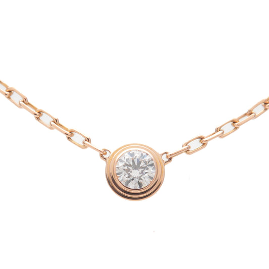 Cartier-Diamants-Légers-de-Necklace-SM-1P-Diamond-0.09ct-K18-750PG