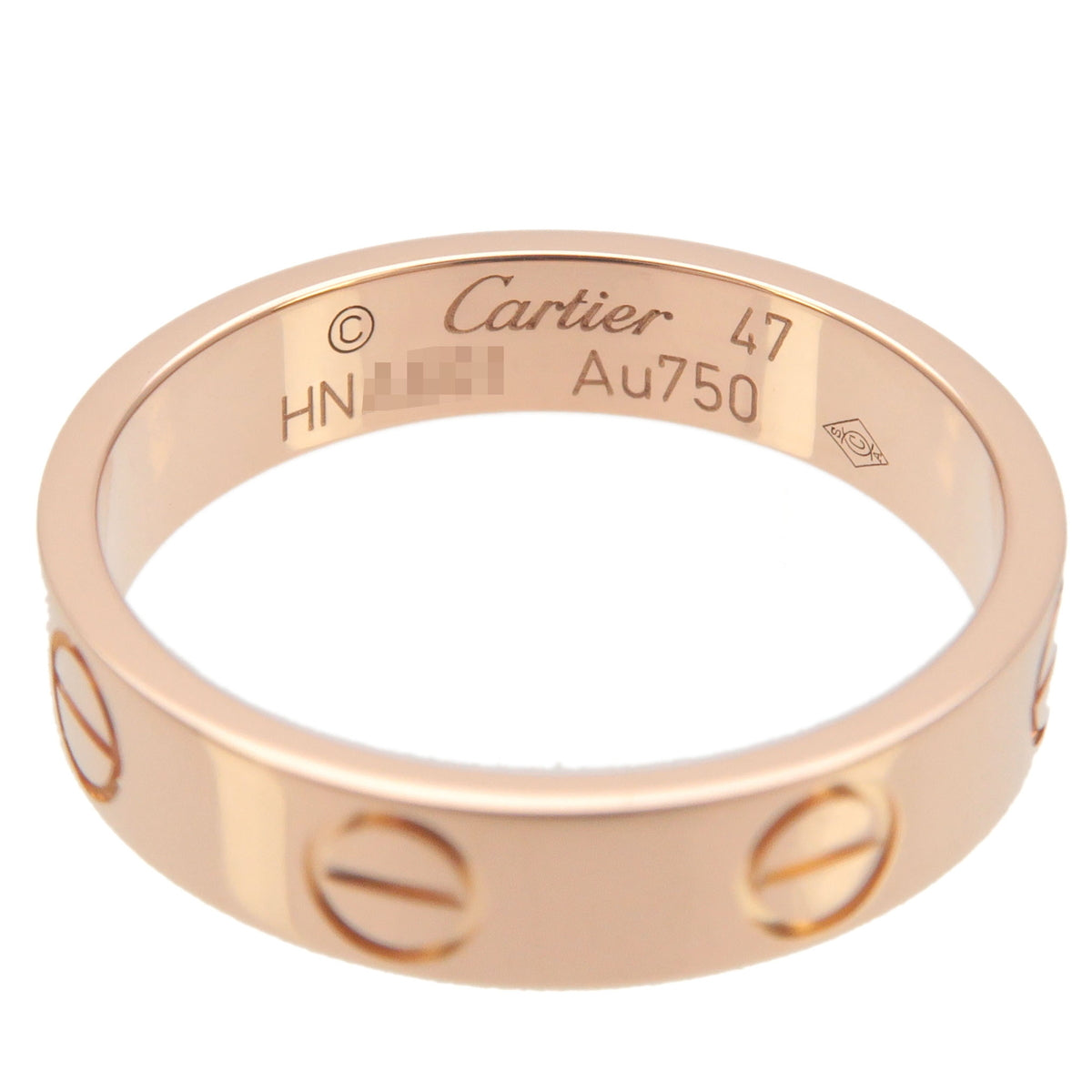 Cartier Mini Love Ring K18PG 750 Rose Gold #47 US4-4.5 HK8.5 EU47