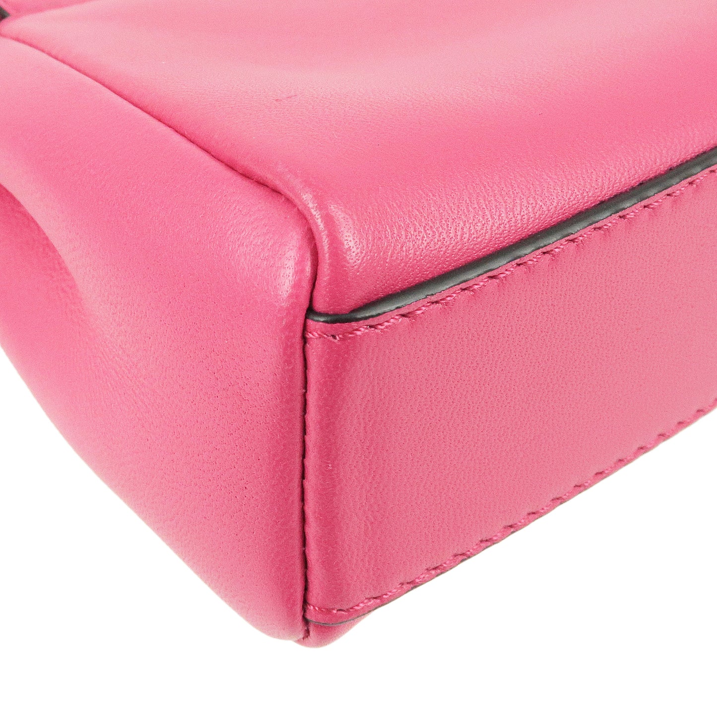 Fendi Yellow Nappa Leather Micro Peekaboo Bag 8m0355