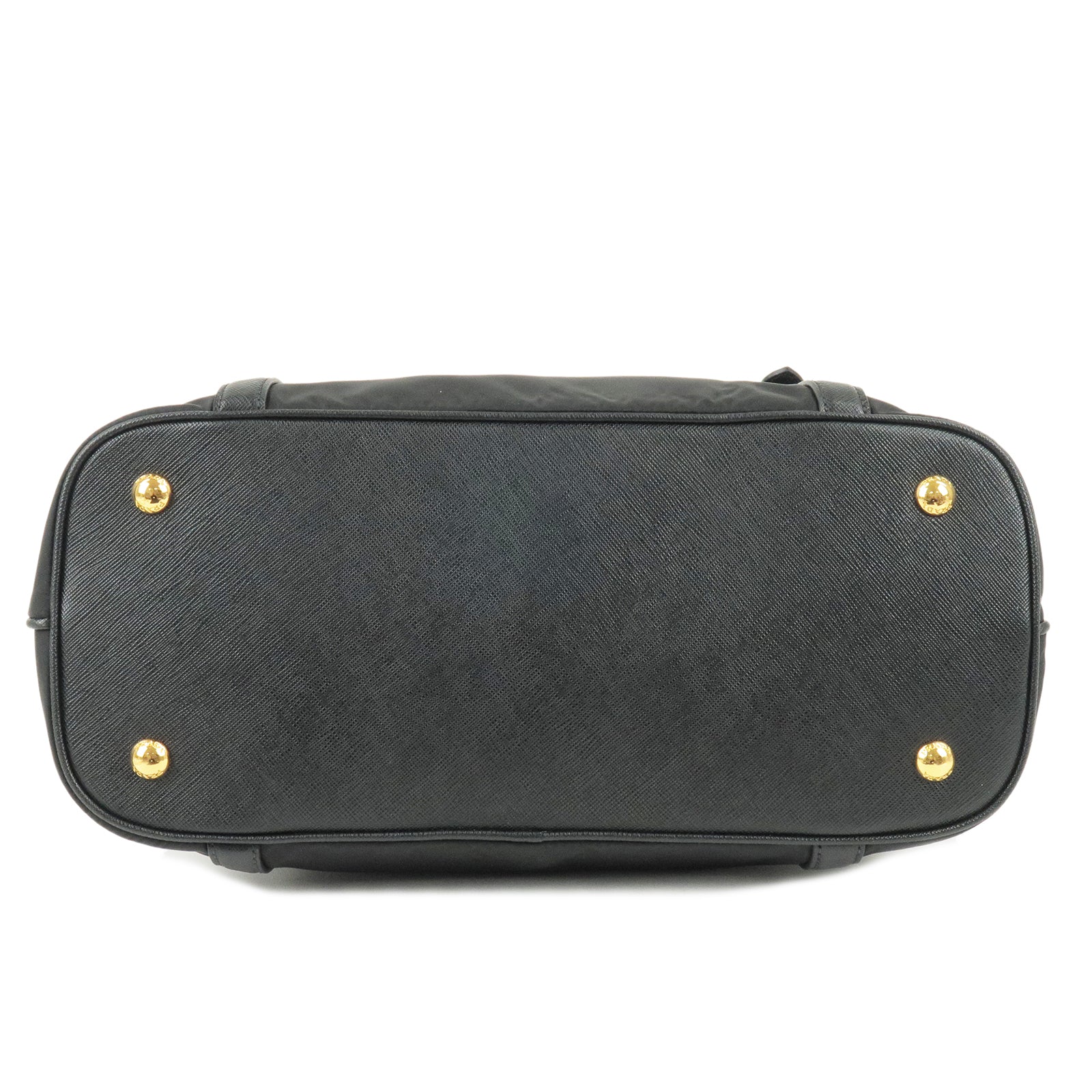 PRADA-Logo-Nylon-Leather-2Way-Bag-Tote-Bag-Hand-Bag-Black – dct-ep_vintage  luxury Store