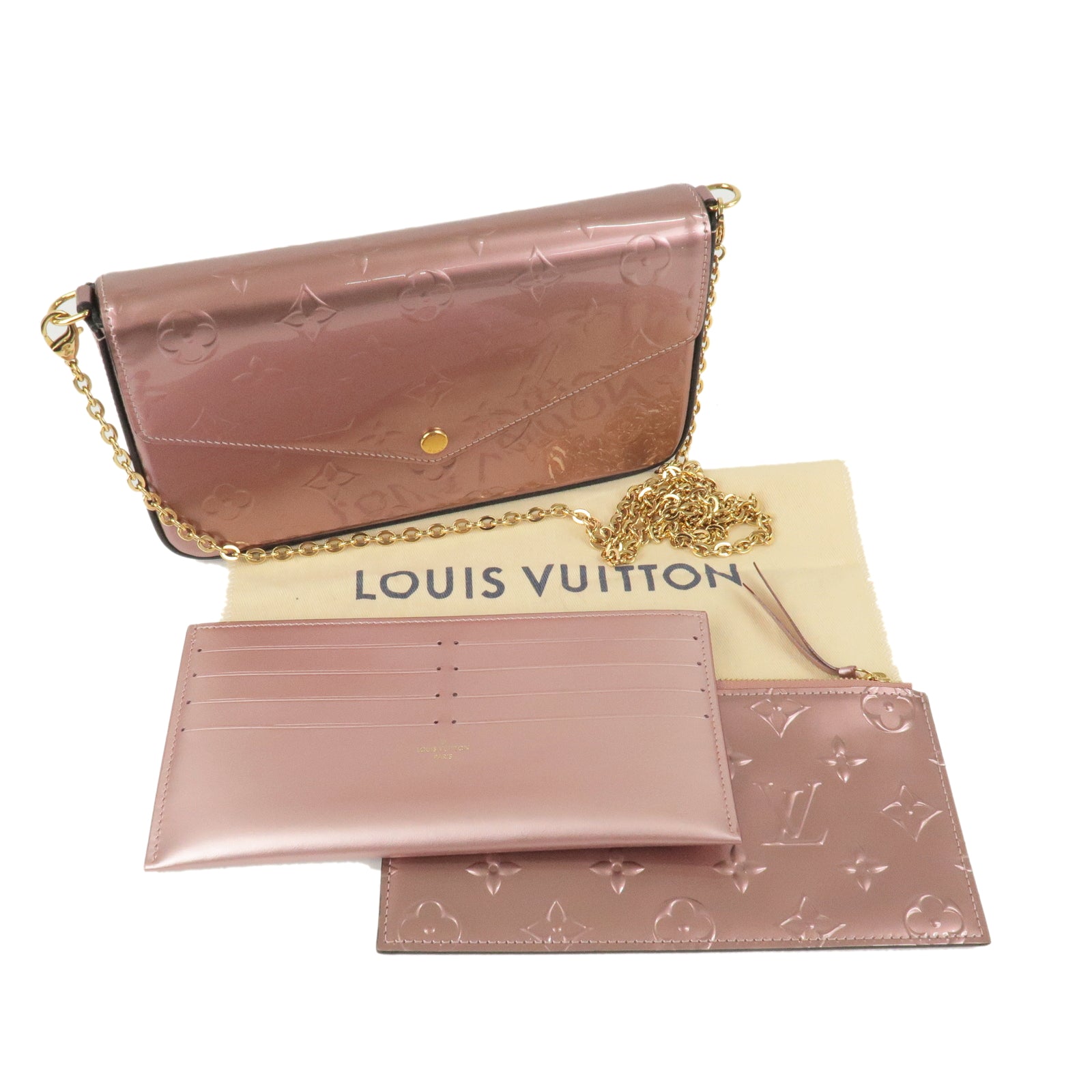 Louis Vuitton Vintage - Vernis Pochette Felicie - Black - Vernis