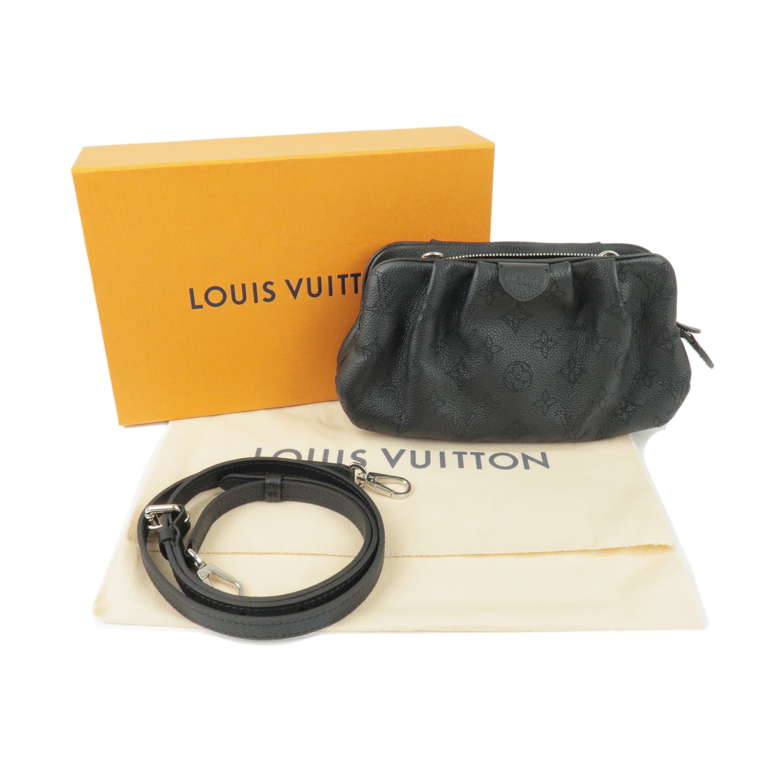 Louis Vuitton Pink Mahina Leather Scala Mini Crossbody Pouch