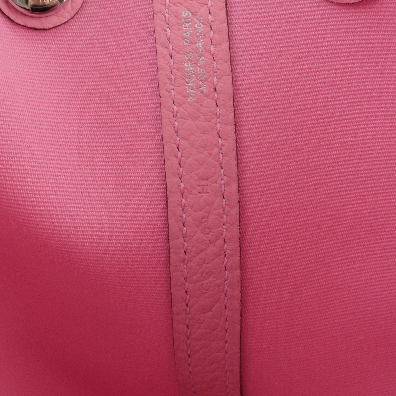 Hermes Pink Rose Sakura Leather 36 Garden Party Handbag
