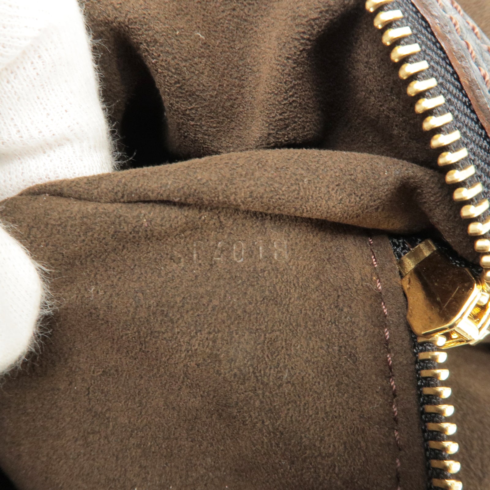 Louis Vuitton Mahina L Hobo Shoulder Bag Espresso Brown Monogram