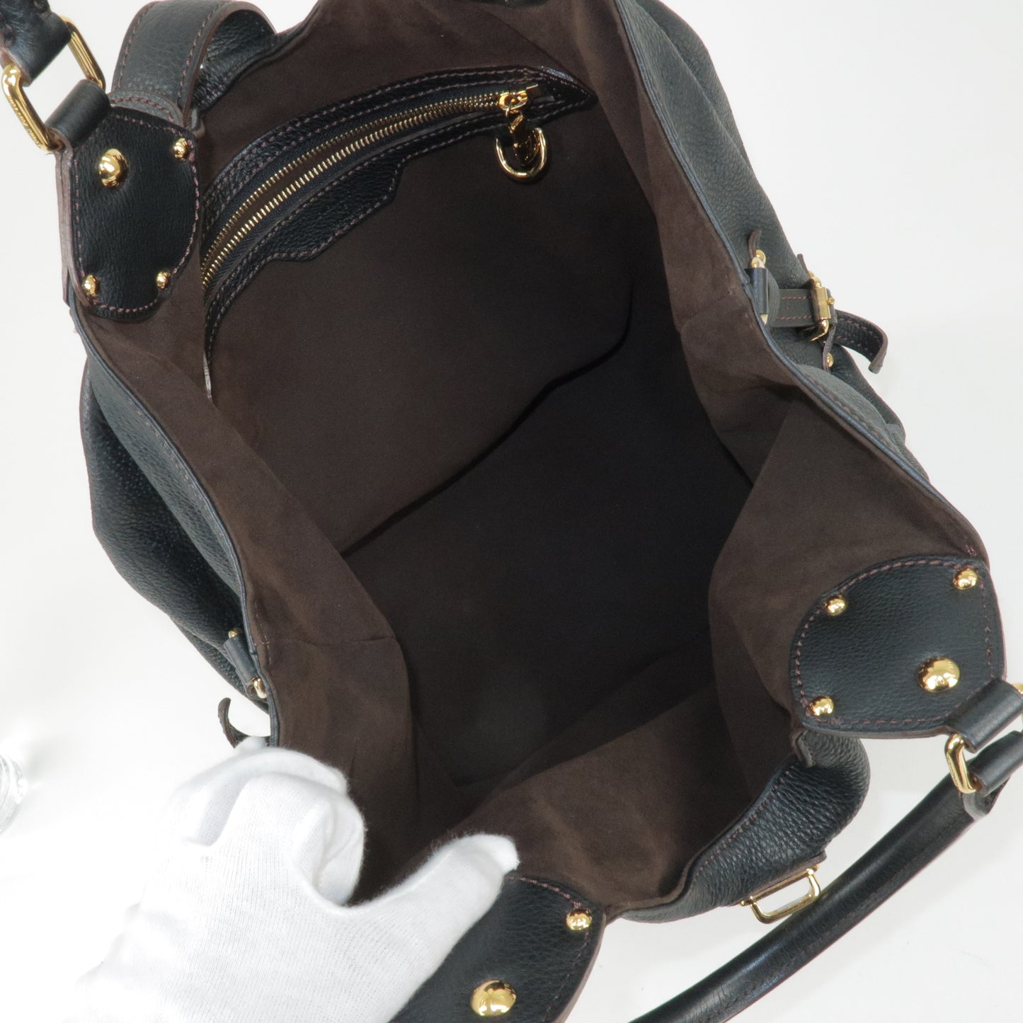 Louis Vuitton Monogram Mahina Neo L 2Way Shoulder Bag Noir M94282