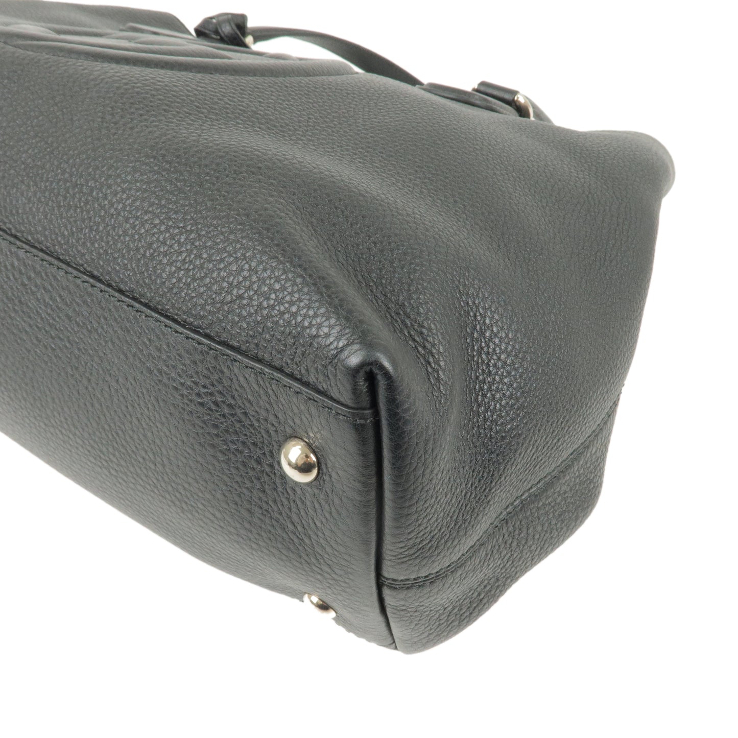 GUCCI SOHO Leather 2 Way Shoulder Bag Tote Bag Black 308363