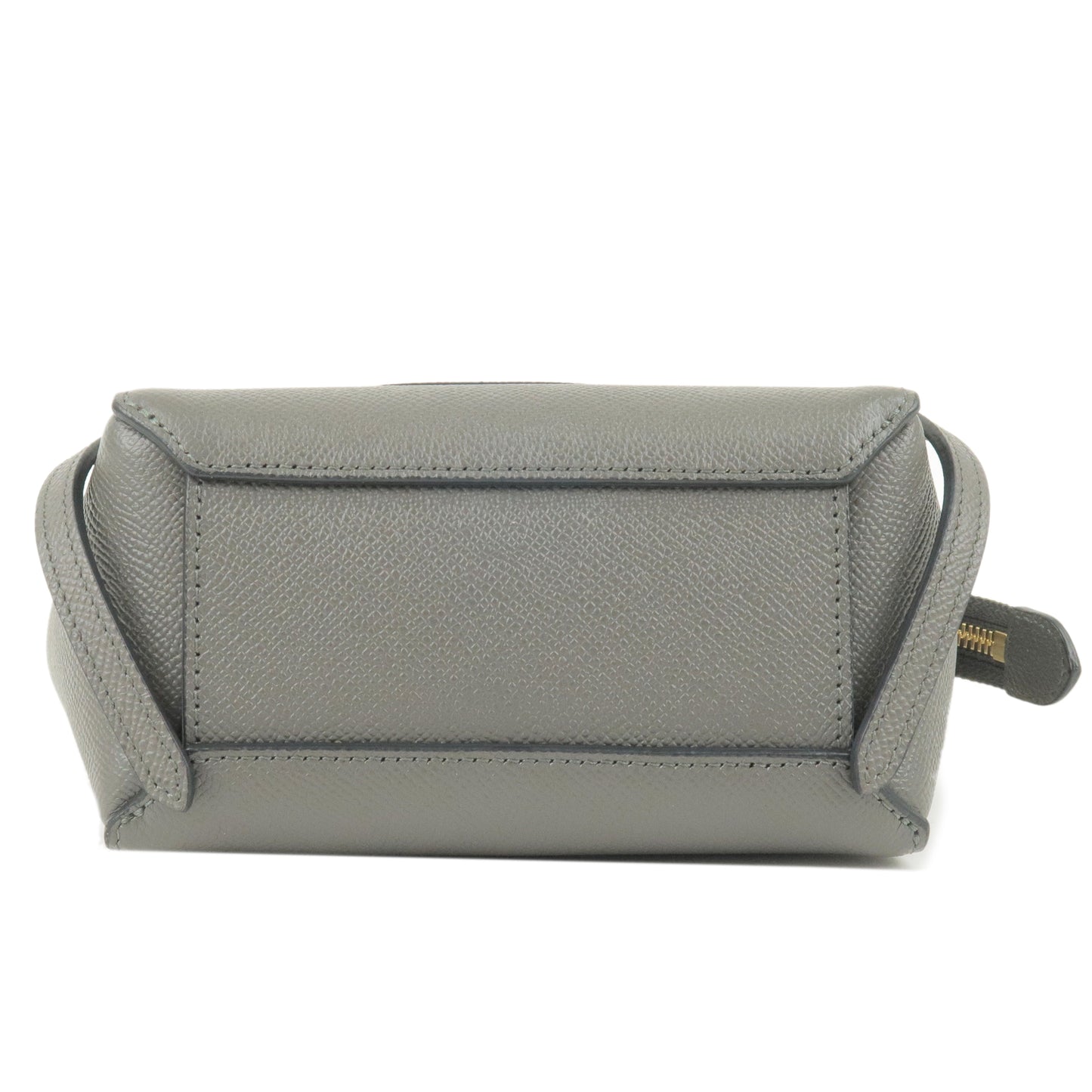 CELINE Pico Leather Belt Bag 2Way Bag Shoulder Bag Gray 194263