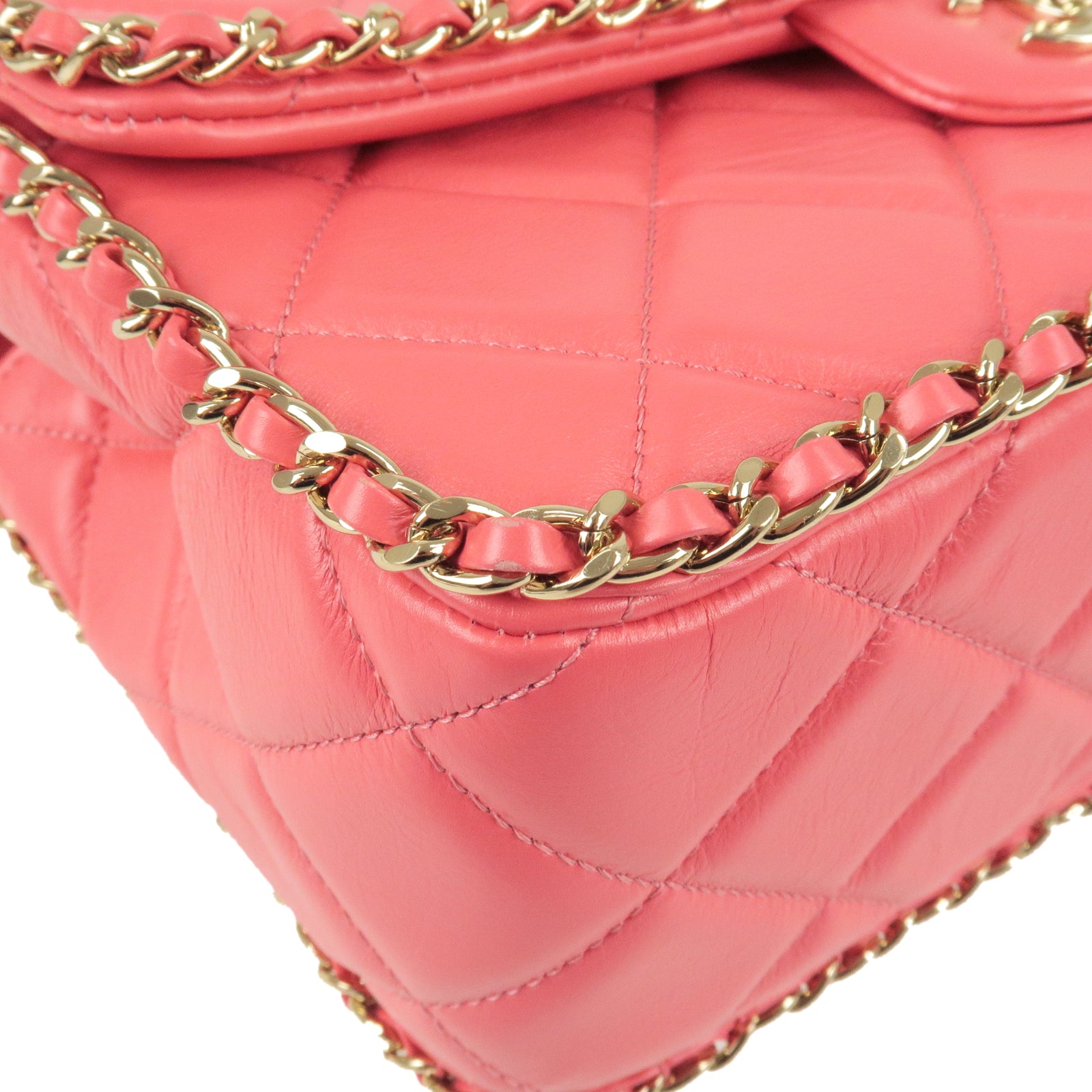 CHANEL-Matrasse-Luxuary-Line-Lamb-Skin-Chain-Shoulder-Bag-GHW –  dct-ep_vintage luxury Store