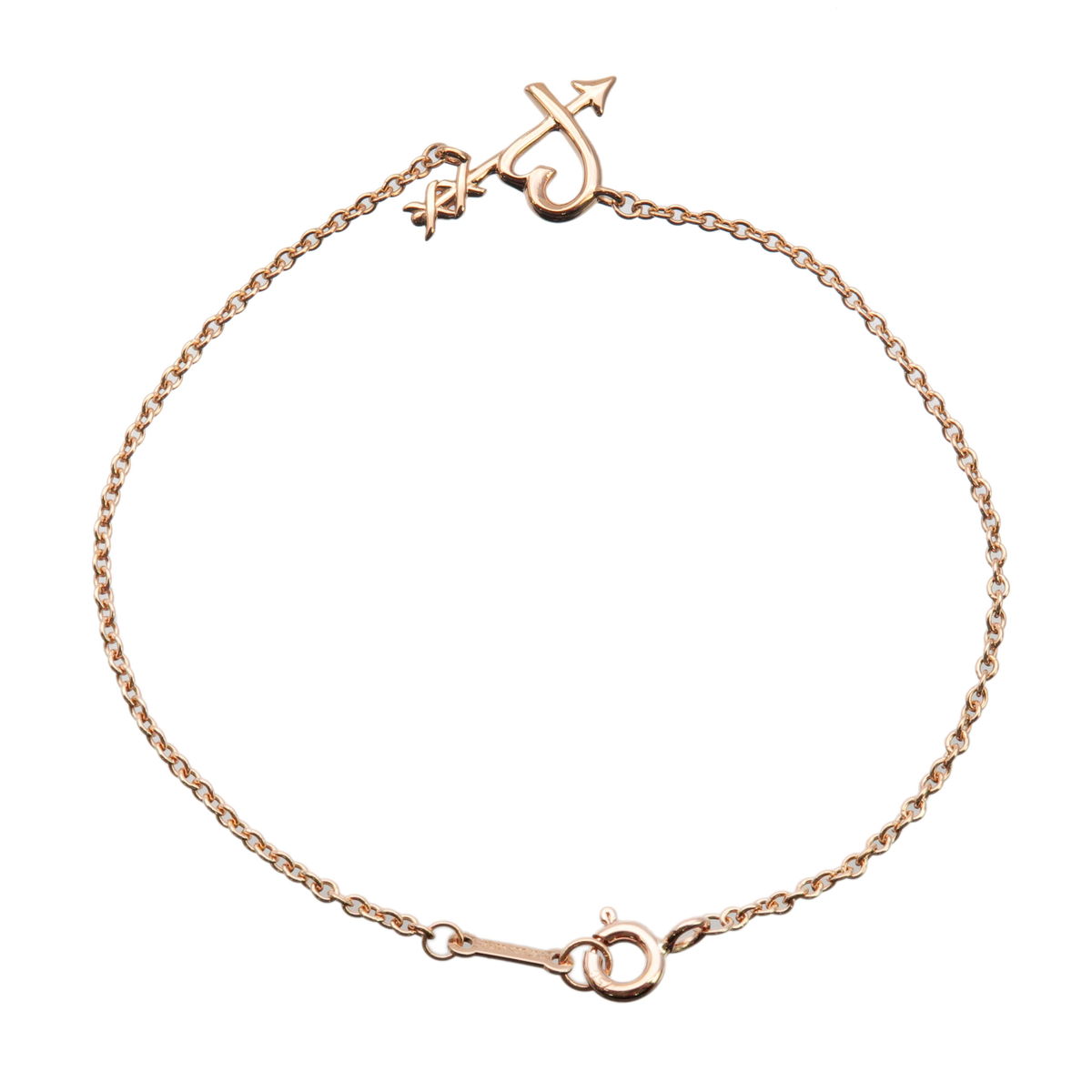 Tiffany&Co. Heart & Arrow Bracelet K18PG 750PG Rose Gold