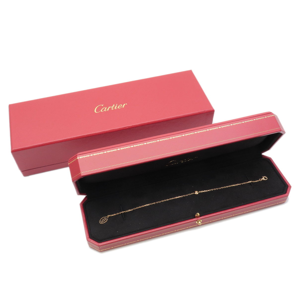 Cartier Diamants Legers SM 1P Diamond Bracelet 0.09ct K18 750YG