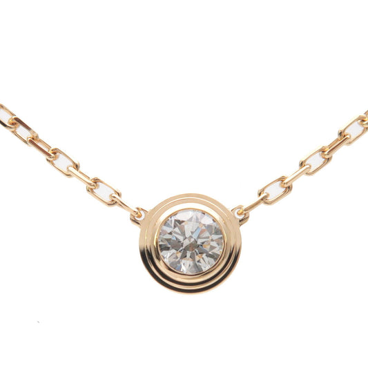 Cartier-Diamants-Legers-LM-1P-Diamond-Necklace-0.19ct-K18-750YG