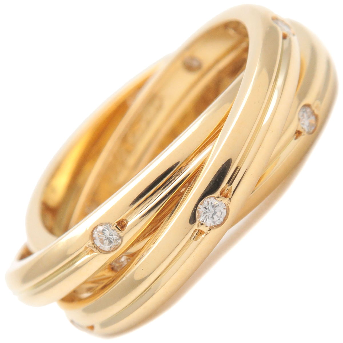 Cartier-Constellation-Ring-15P-Diamond-Yellow-Gold-#53-US6-6.5
