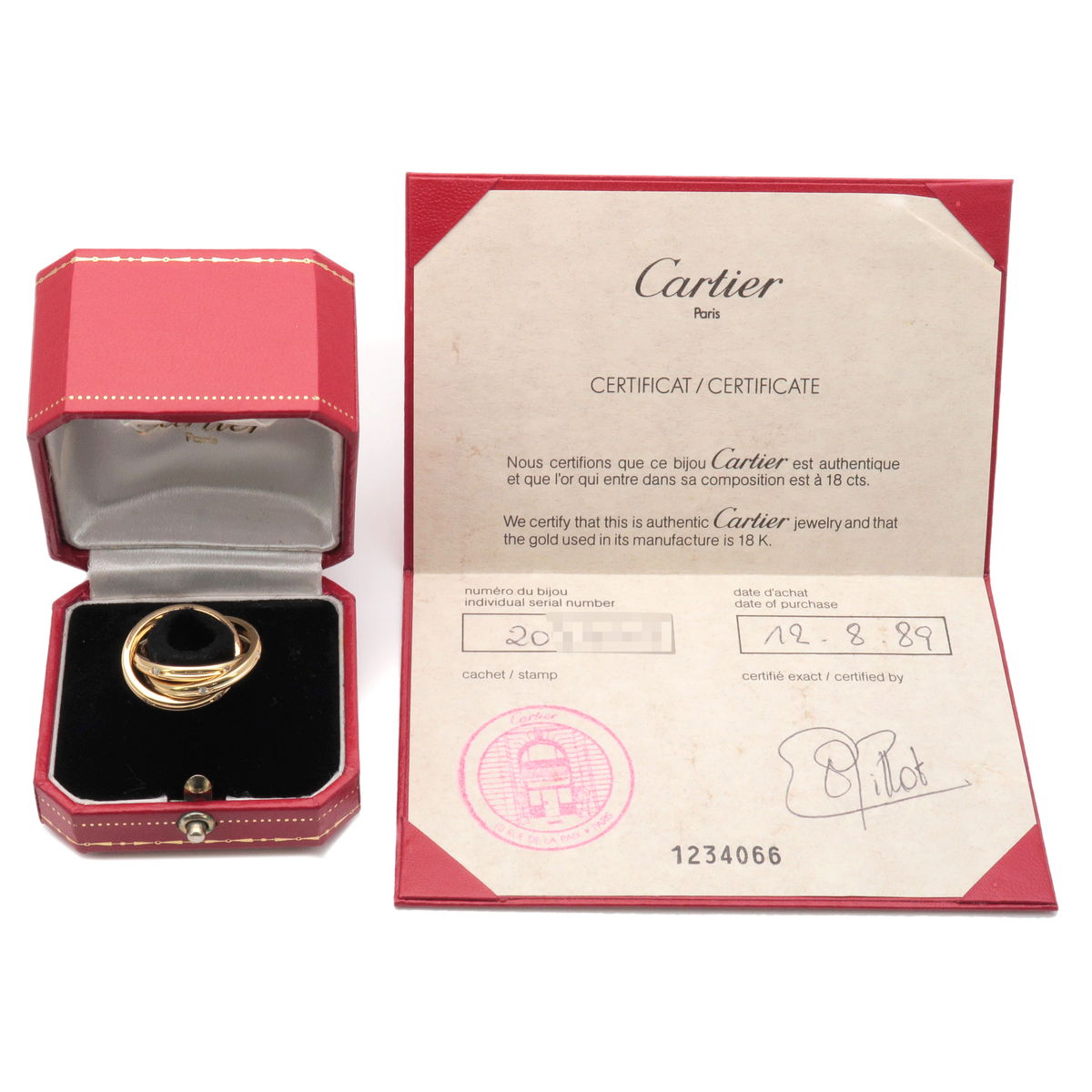 Cartier Constellation Ring 15P Diamond Yellow Gold #53 US6-6.5