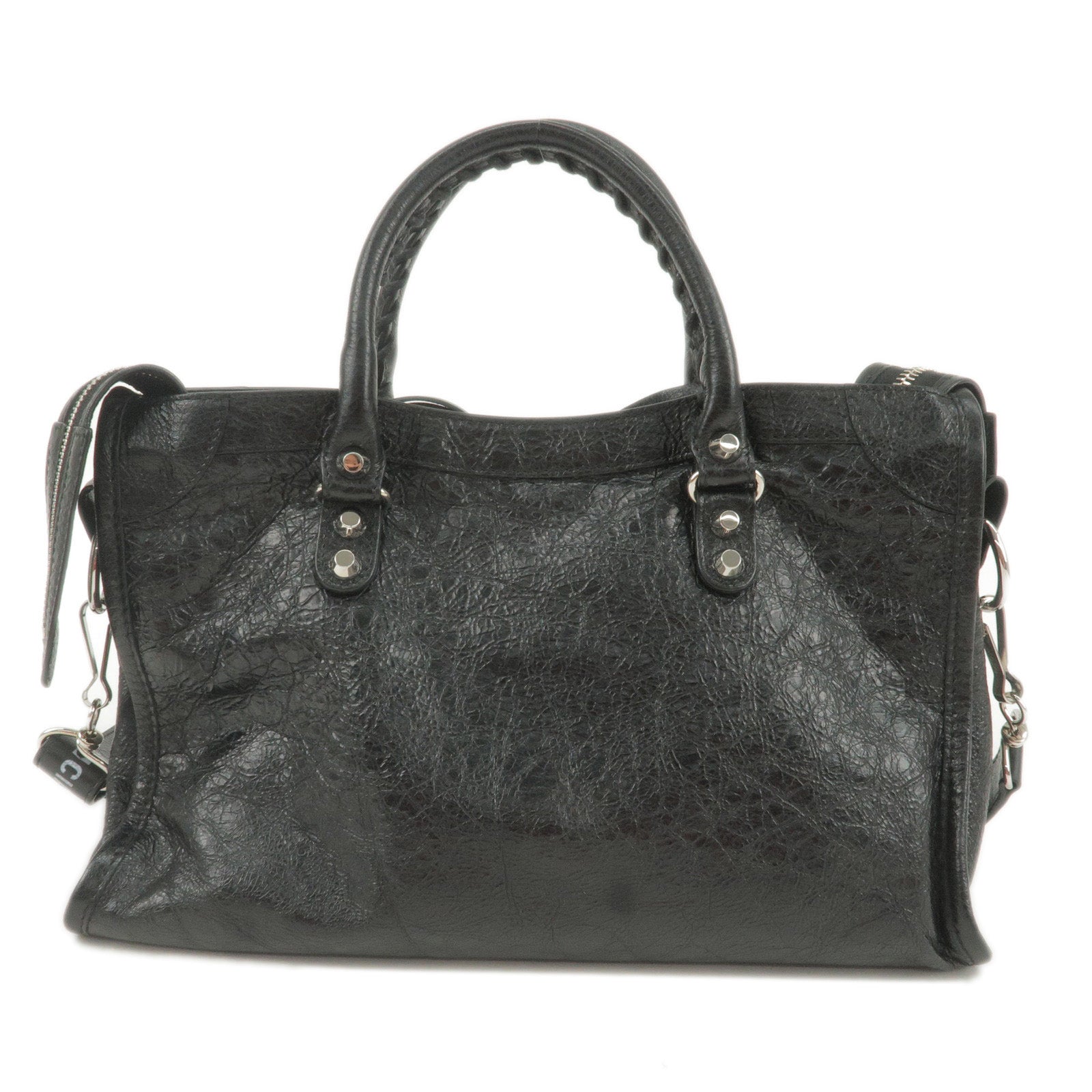 Patou Tote Bags - Leather - 2Way - S - BALENCIAGA - Black