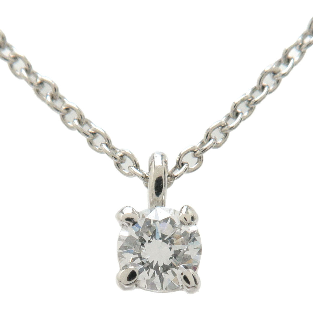 Tiffany&Co.-Solitaire-1P-Diamond-Necklace-0.17ct-950-Platinum
