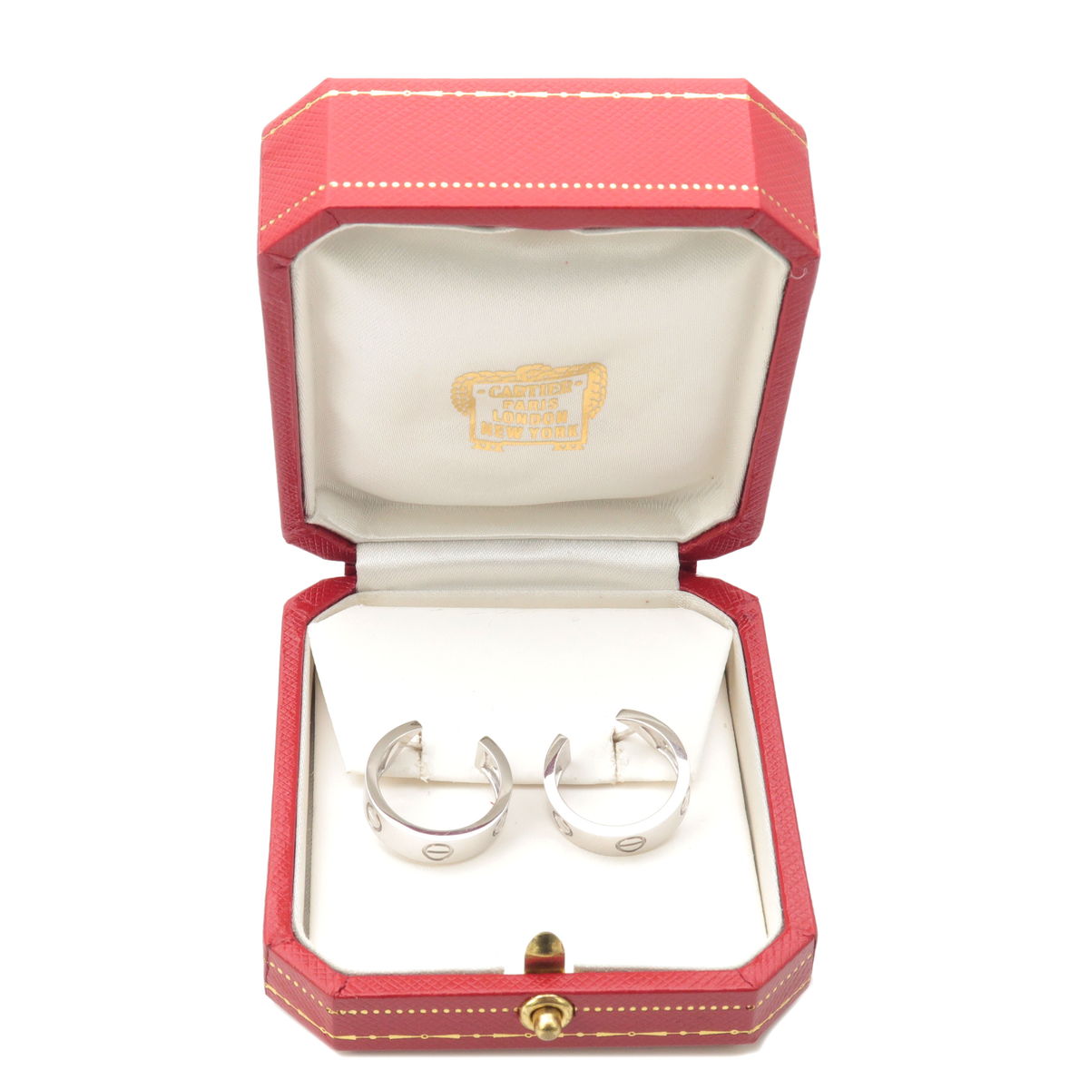Cartier Love Earrings K18WG 750WG White Gold