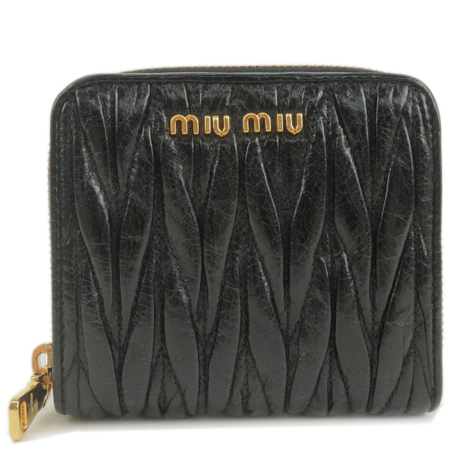 MIU-MIU-Matelasse-Leather-Compact-Bi-Fold-Wallet-Black-5M0522