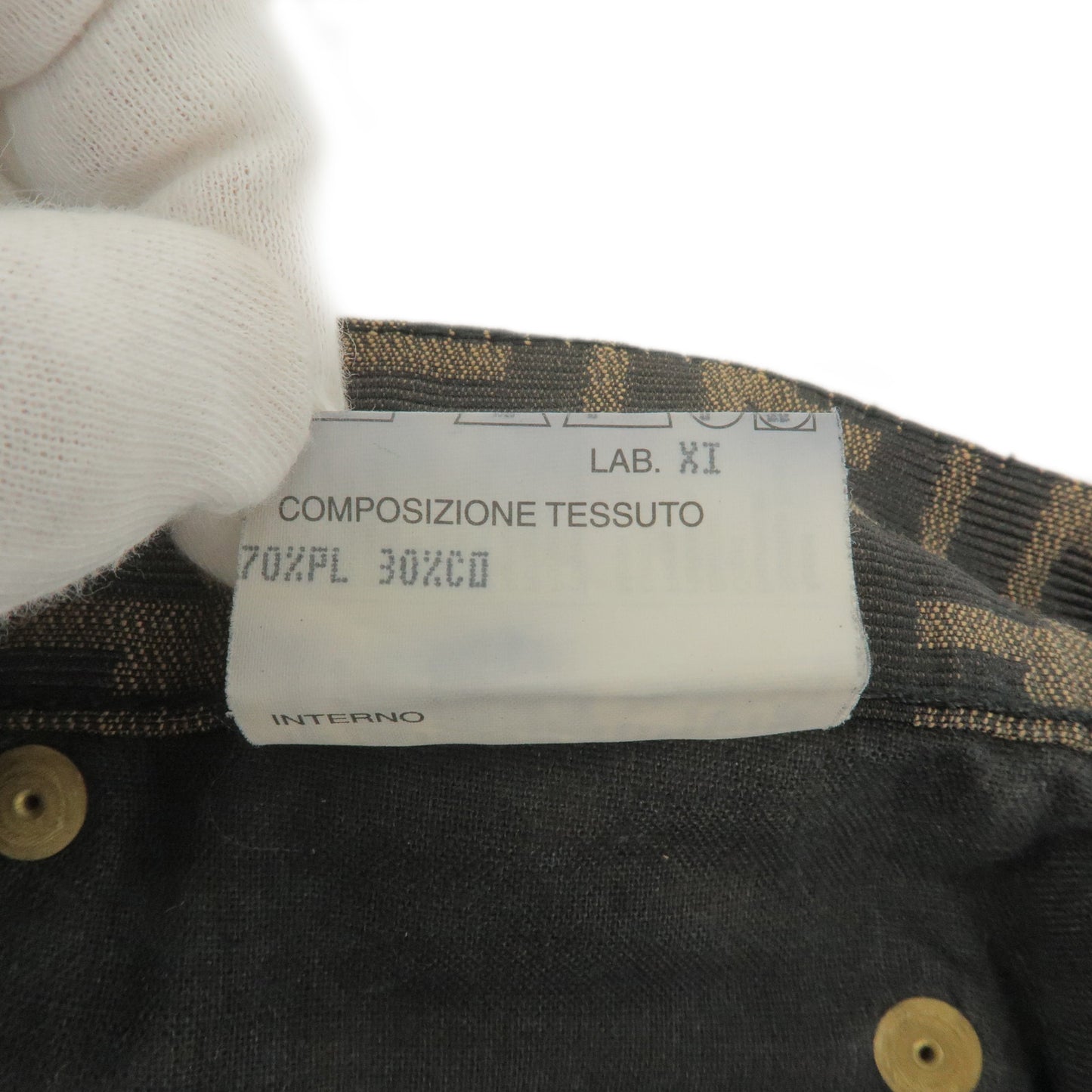 FENDI Zucca Print Polyester Cotton Skirt Size 24 09.541310 69960