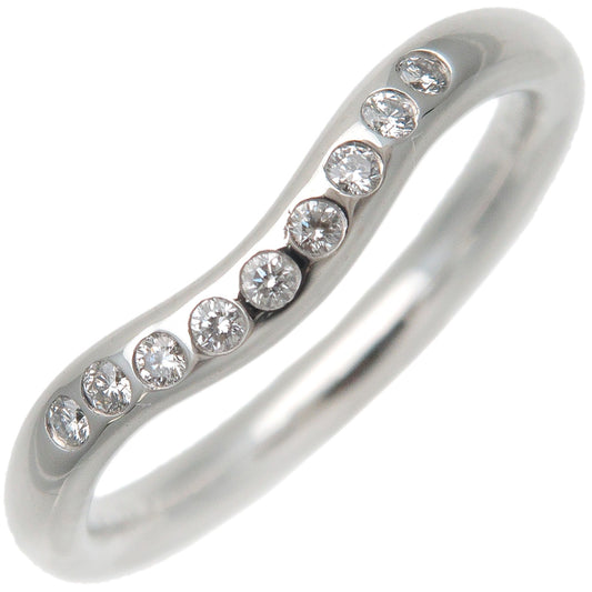 Tiffany&Co.-Curved-Band-Ring-9P-Diamond-Platinum-950-US4-EU46.5