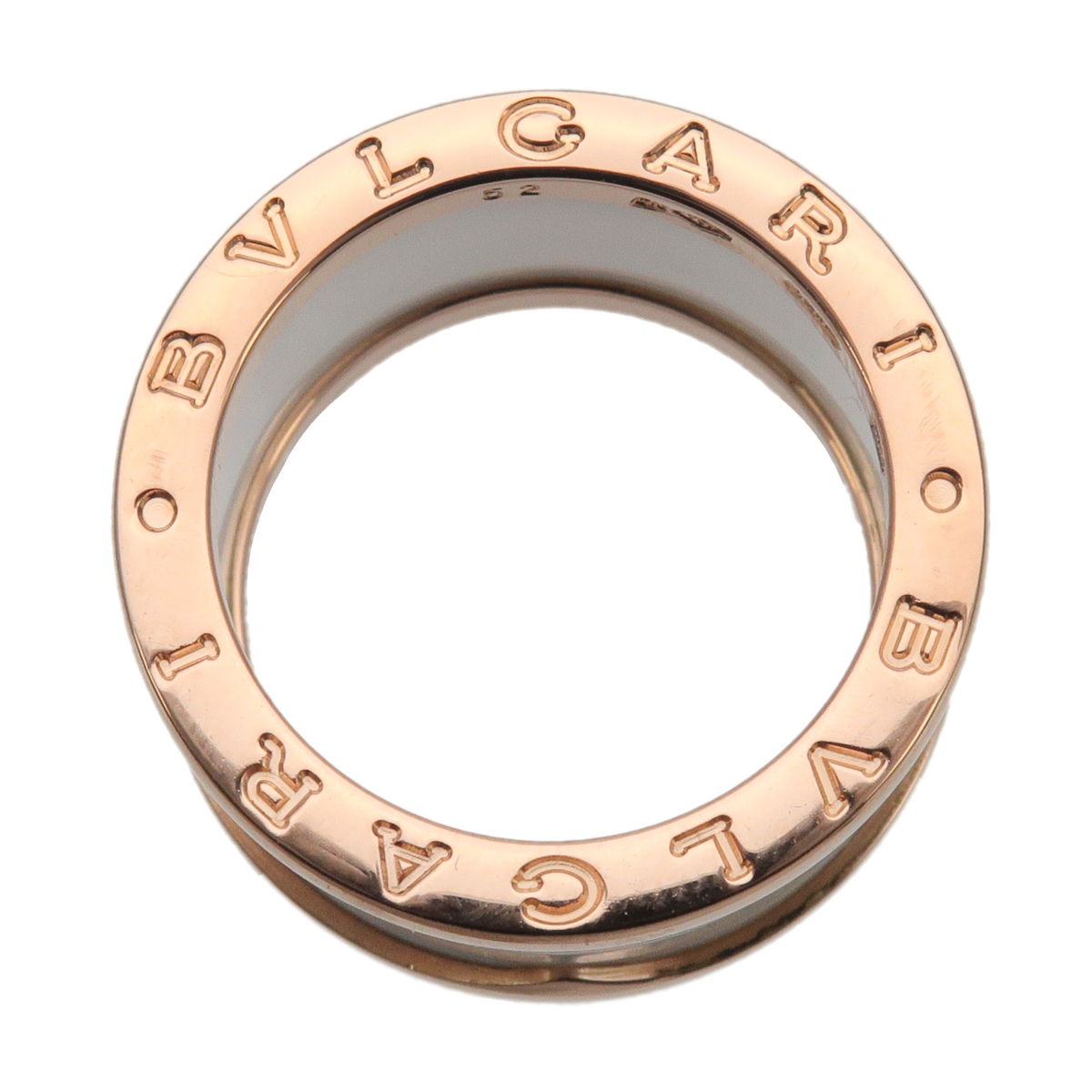 BVLGARI B-zero1 4Band Ring K18 750 Rose Gold #52 US6 EU52