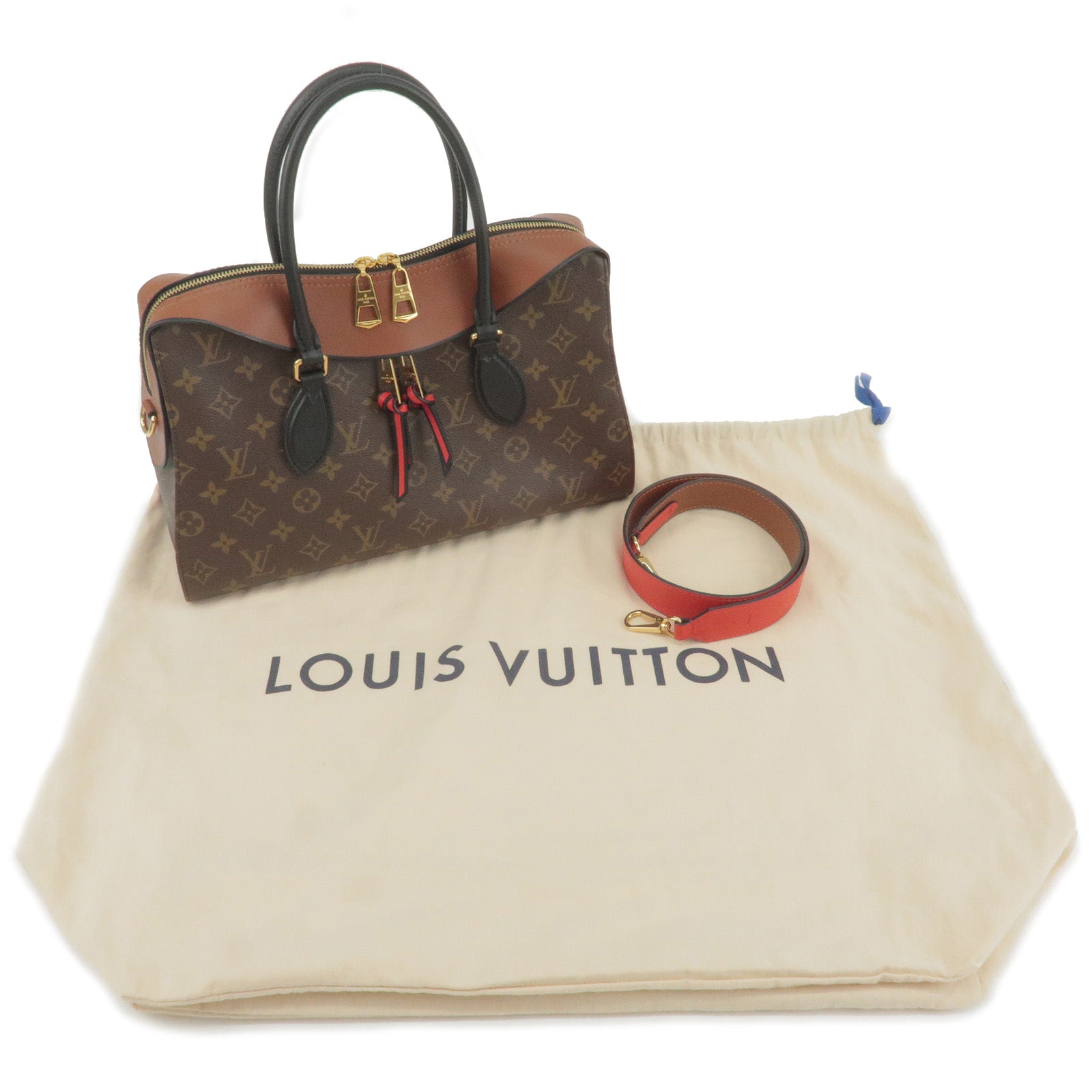 Louis Vuitton Tuileries Monogram Canvas Tote Shoulder Bag