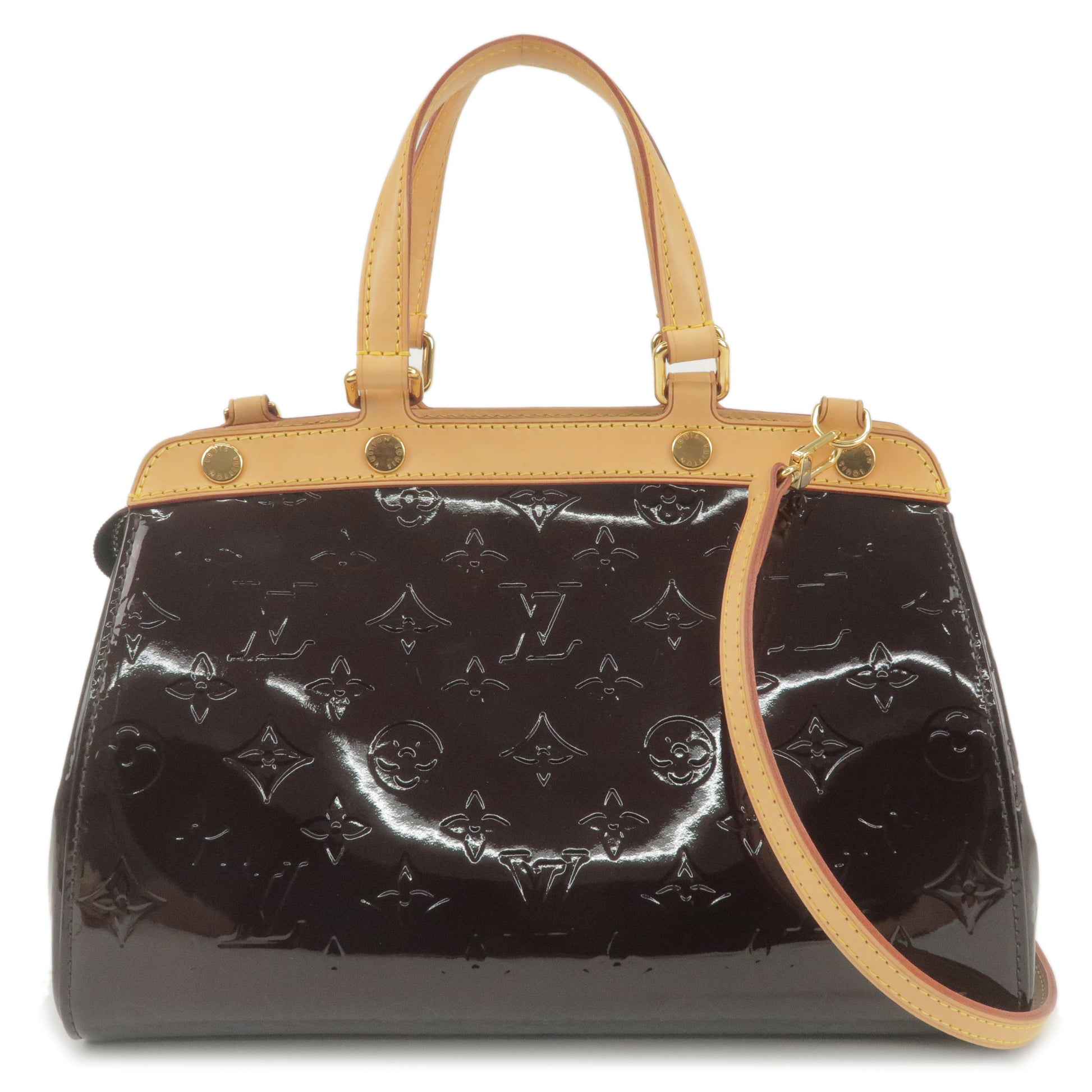 Louis Vuitton Amarente Monogram Vernis Brea Bag